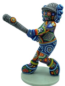 CHROMA HUICHOL BEADED THE BABE SCULPTURE 17"