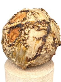 LARGE CERAMIC POTTERY SCULPTURE 24" D