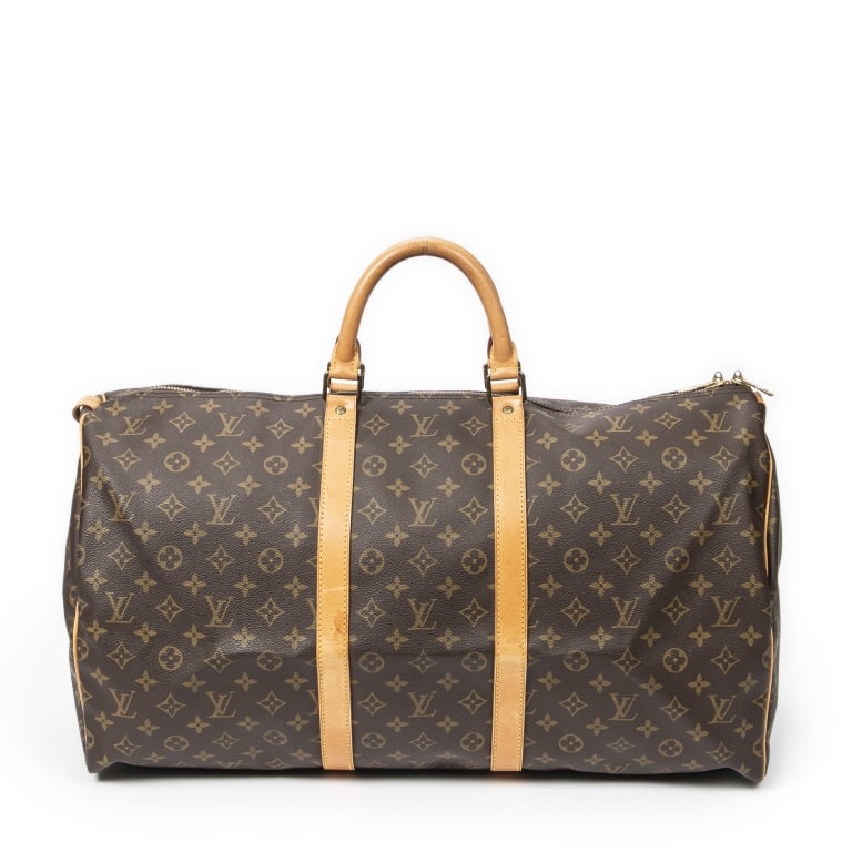 LOUIS VUITTON MONOGRAMMED KEEPALL TRAVEL BAG 55 (1 of 4)