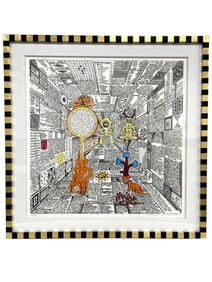 PEDRO FRIEDEBERG SERIGRAPH CUSTOM FRAME 34.5"