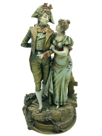 ERNST WALLACE TURN WIEN PORCELAIN FIGURINE 17"