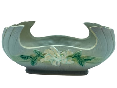 ROSEVILLE POTTERY GARDENIA CONSOLE BOWL 12"