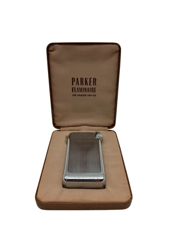 VINTAGE PARKER FLAMINAIRE LIGHTER – ORIGINAL BOX (1 of 4)