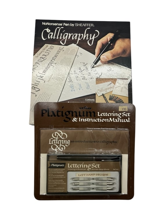 CALLIGRAPHY KIT & PLATIGNM LETTERING SET: - A PERFECT BUNDLE FOR BEGINNING OR EXPERIENCED CALLIGRAPHERS!. - THIS COMBO OFFERS TIMELESS QUALITY, IDEAL FOR WRITING ENTHUSIASTS, ART PROJECTS, OR ELEGANT CORRESPONDENCE. - UNTESTED, CALLIGRAPHY BO