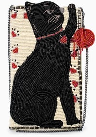 NEW MARY FRANCES PURR-SUIT CROSSBODY HANDBAG