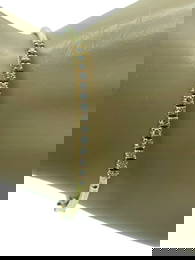 14K GOLD AND DIAMOND BANGLE BRACELET IN BOX