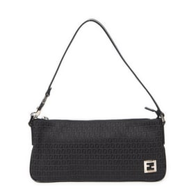 FENDI POCHETTE HOBO BLACK ZUCCHINO SHOULDER BAG