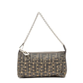 FENDI CUTOFF ACCESSORY POUCH BROWN ZUCCA