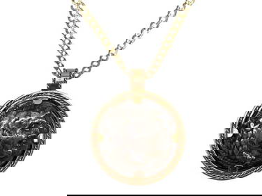 CIRCA 336-323 BC COIN PENDANT NECKLACE 14K GOLD (1 of 9)