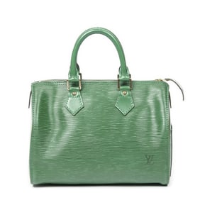 LOUIS VUITTON SPEEDY 25 GREEN EPI LEATHER HANDBAG