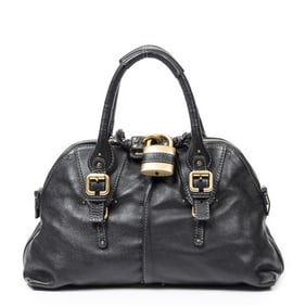 CHLOE PADDINGTON DOME TOTE GRAINED LEATHER BAG