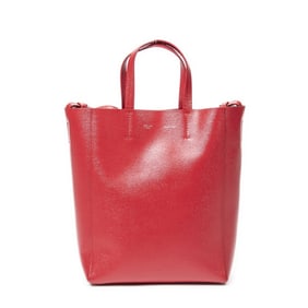 CELINE SMALL VERTICAL CABAS TOTE LEATHER HANDBAG