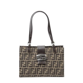 FENDI SQUARE SHOULDER TOTE CANVAS SHOULDER BAG