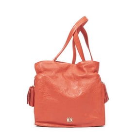 LOEWE TASSEL FLAMENCO LEATHER SHOULDER BAG