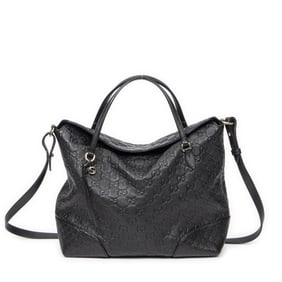 GUCCI BREE CONVERTIBLE TOP HANDLE LEATHER BAG