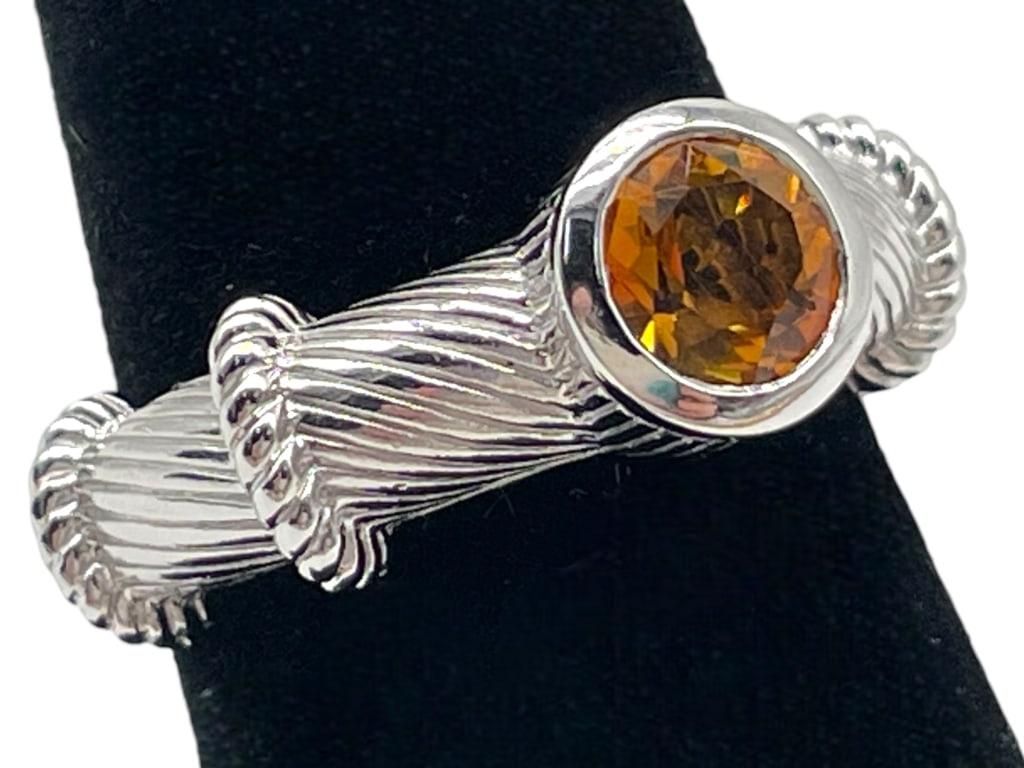 JUDITH RIPKA STERLING RING SIZE 6 4.32G (1 of 7)