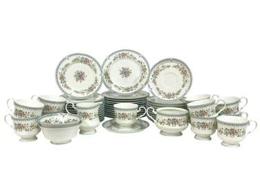 MIKASA FLOWER MIST BONE CHINA SET 52 PIECES