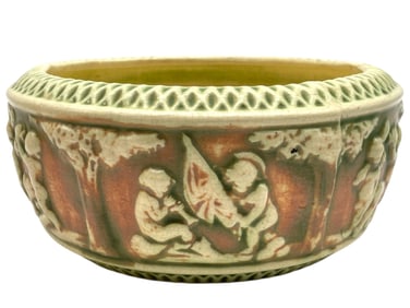 ROSEVILLE DONATELLO CERAMIC BOWL 7"