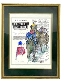 THE LEGEND’S LAST RIDE HORSE RACING TRIBUTE SIGNED