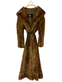 CIKRA CLEVELAND FULL-LENGTH BROWN MINK FUR COAT