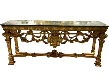 BAROQUE-STYLE GILTWOOD CONSOLE TABLE