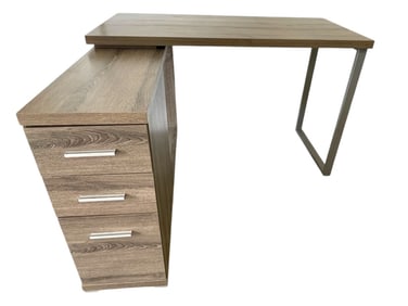 MODERN CONTEMPORARY L SHAPE WOOD DESK