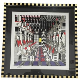 PEDRO FRIEDEBERG SERIGRAPH CUSTOM FRAME 33.5"