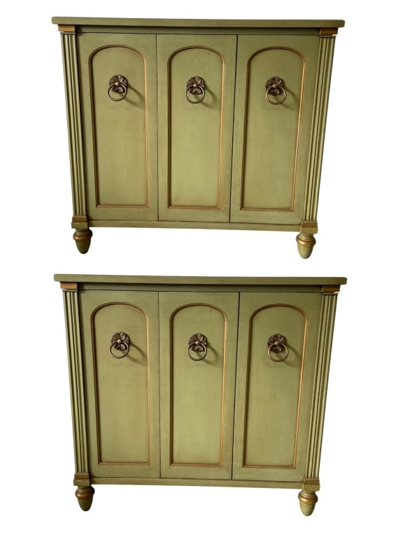 PAIR OF NEOCLASSICAL STYLE MID MOD CABINETS (1 of 7)