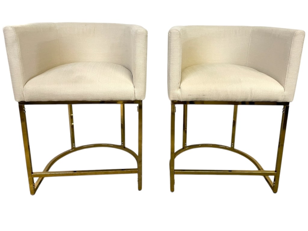PAIR OF MODERN COUNTER COUNTER STOOLS (1 of 7)