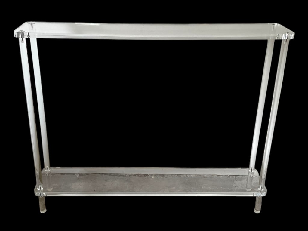 MODERN STYLE LUCITE CONSOLE TABLE (1 of 6)