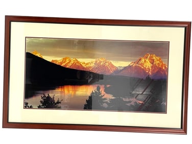 PANORAMIC MOUNTAIN SUNSET PHOTO PRINT FREDERIC JOY