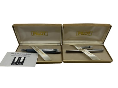 LOT OF 2 VINTAGE PILOT FOUNTAIN PENS