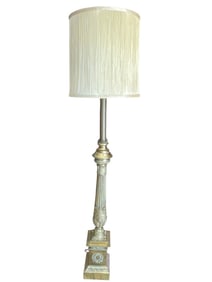 NEOCLASSICAL STYLE BRASS FLOOR LAMP 61"
