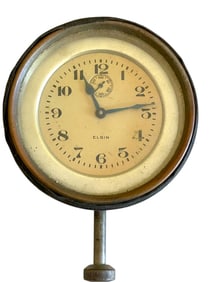 VINTAGE ELGIN DASHBOARD OR PANEL MOUNT CLOCK 4"