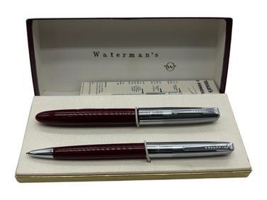 VINTAGE WATERMAN’S BURGUNDY SET/ 2 SETS