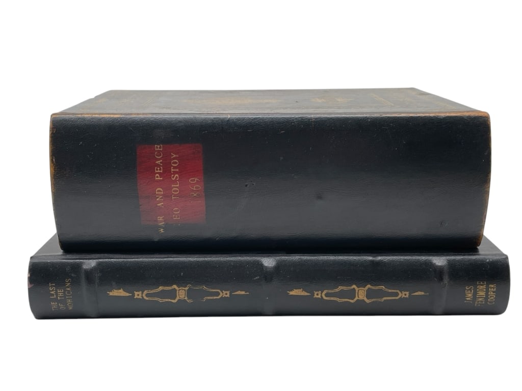 PAIR OF DECORATIVE FAUX BOOK STORAGE BOXES (1 of 7)