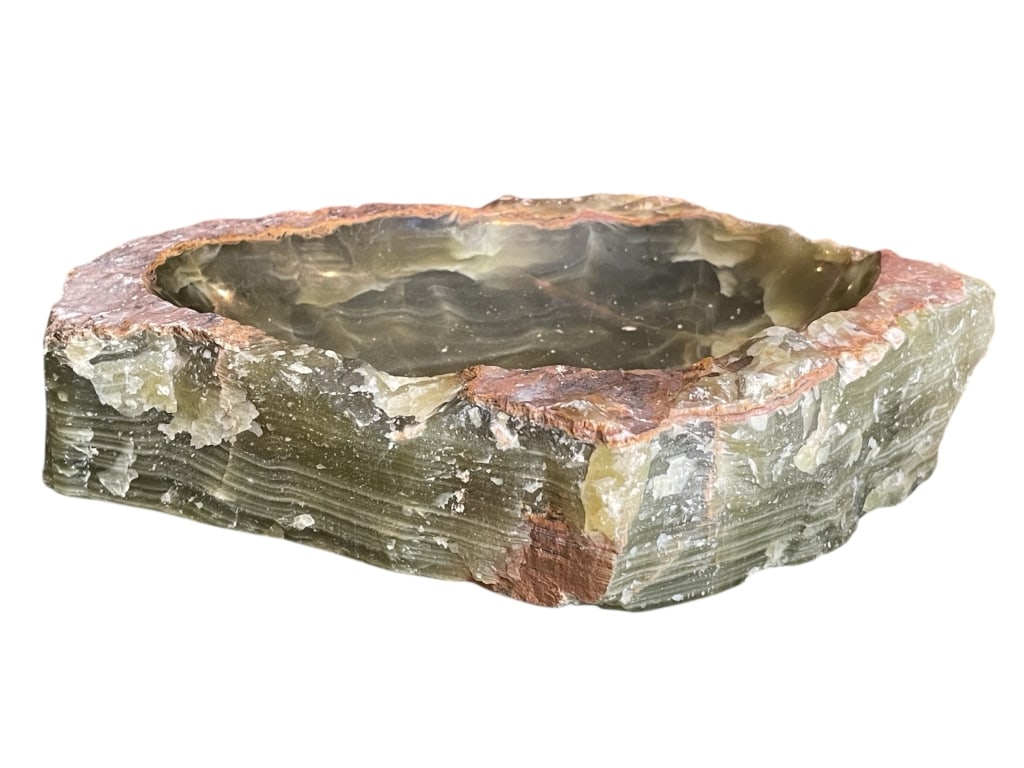 NATURAL GREEN ONYX BOWL 10" (1 of 4)