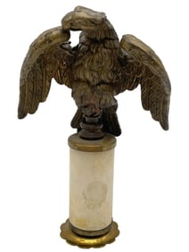 VINTAGE BRONZE AMERICAN EAGLE FIGURINE 10"