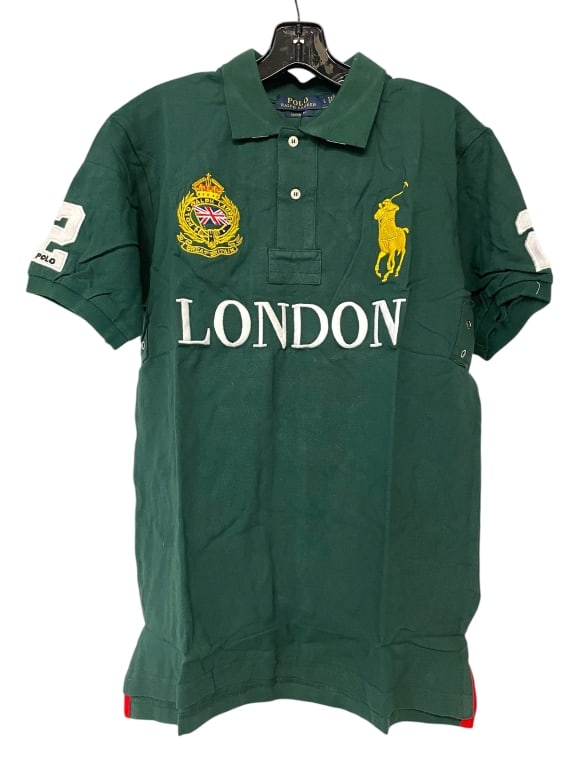 RALPH LAUREN POLO LONDON GREEN SHIRT SIZE LARGE (1 of 4)