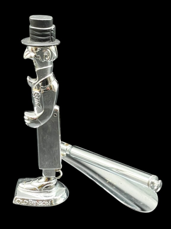 OLD BENSON CORKSCREW BOTTLE OPENER & SHOE HORN (1 of 6)