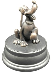 DISNEY “PLUTO?? BRONZE STYLE STATUE 6"