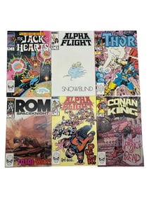 LOT OF 6 VINTAGE MARVEL COMICS