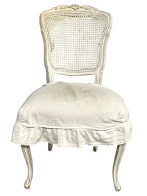 RACHEL ASHWELL SHABBY CHIC CANE BACK CHAIR 36"