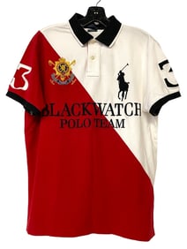 RALPH LAUREN BLACK WATCH POLO TEAM SHIRT LARGE
