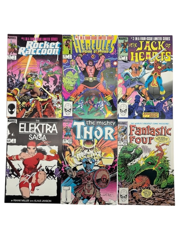 LOT OF 6 VINTAGE MARVWL COMICS (1 of 9)