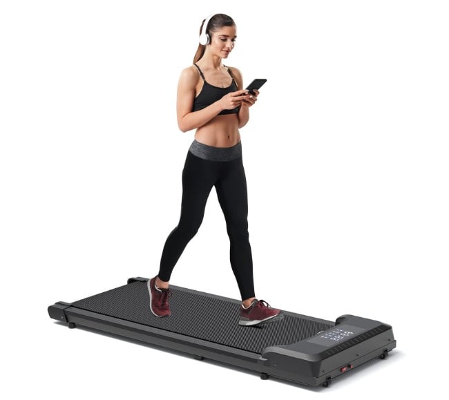 BRAND NEW DAEYEGIM TREADMILL IN BOX: BRAND NEW DAEYEGIM TREADMILL, FACTORY-SEALED IN ORIGINAL BOX. THIS COMPACT, FOLDABLE TREADMILL IS IDEAL FOR HOME FITNESS AND SMALL SPACES, FEATURING A SLIM, LOW-PROFILE DESIGN AS INDICATED BY THE BOX 