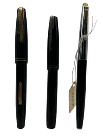 LOT OF THREE VINTAGE WATERMAN FOUNTAIN PENS