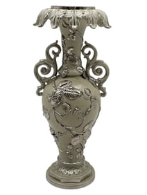 VILLEROY & BOCH STYLE ORNATE VASE 10"
