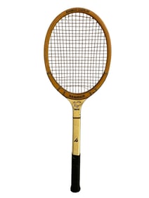 BOBBY RIGGS SEAMCO BAMBOO OVERLAY TENNIS RACKET