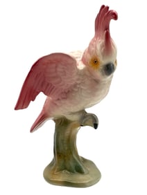 BRAD KEELER COCKATOO BIRD CERAMIC FIGURINE 10"
